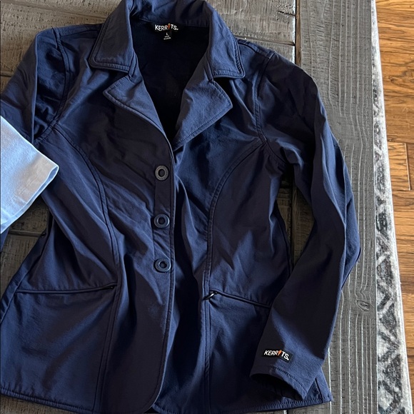 GIRLS Kerrits Blue Blazer size L  4 Photos/Denim & Flower Abercrombie 9/10 - Picture 1 of 11